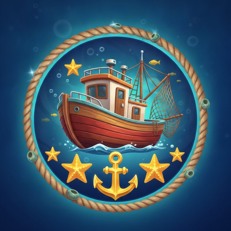 Boat Scatter symbol - fishing vessel with SCATTER text